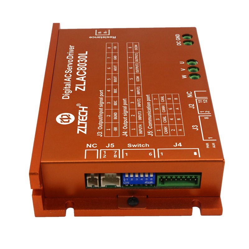 ZLTECH ZLAC8030L 24V 36V 48V 30A-60A 1000W 3 Phase CANOPEN RS485 AC DC Hub Servo Motor Driver for Automatic Delivery Robot