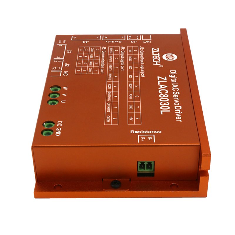 ZLTECH ZLAC8030L 24V 36V 48V 30A-60A 1000W 3 Phase CANOPEN RS485 AC DC Hub Servo Motor Driver for Automatic Delivery Robot