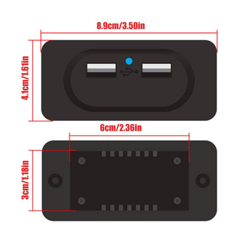 Camper Van RV Caravan Motorhome 3.1A Charging Spare Parts Car Accessories