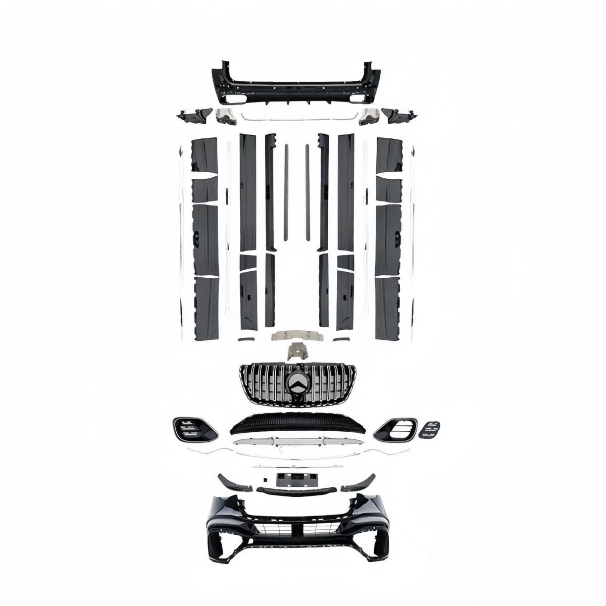 TIANSHENG AUTO 2024 Bodykit for Mercedes Benz Sprinter 2018-2023 W907 Model New Plastic Bumper Headlight Conversion Kit Upgrade