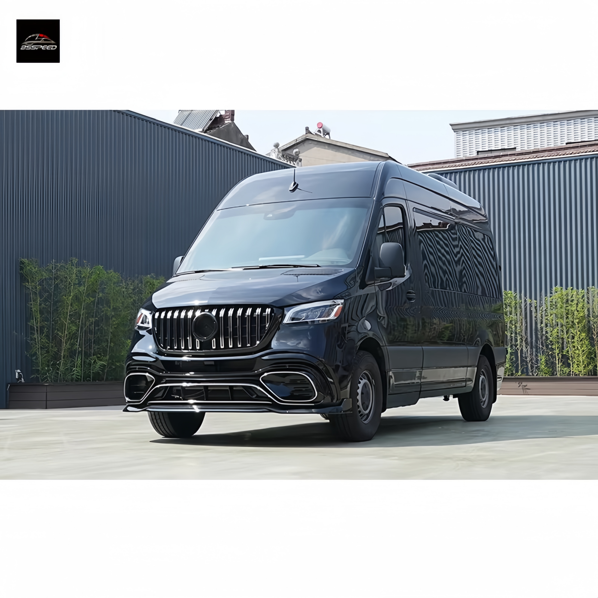 TIANSHENG AUTO 2024 Bodykit for Mercedes Benz Sprinter 2018-2023 W907 Model New Plastic Bumper Headlight Conversion Kit Upgrade