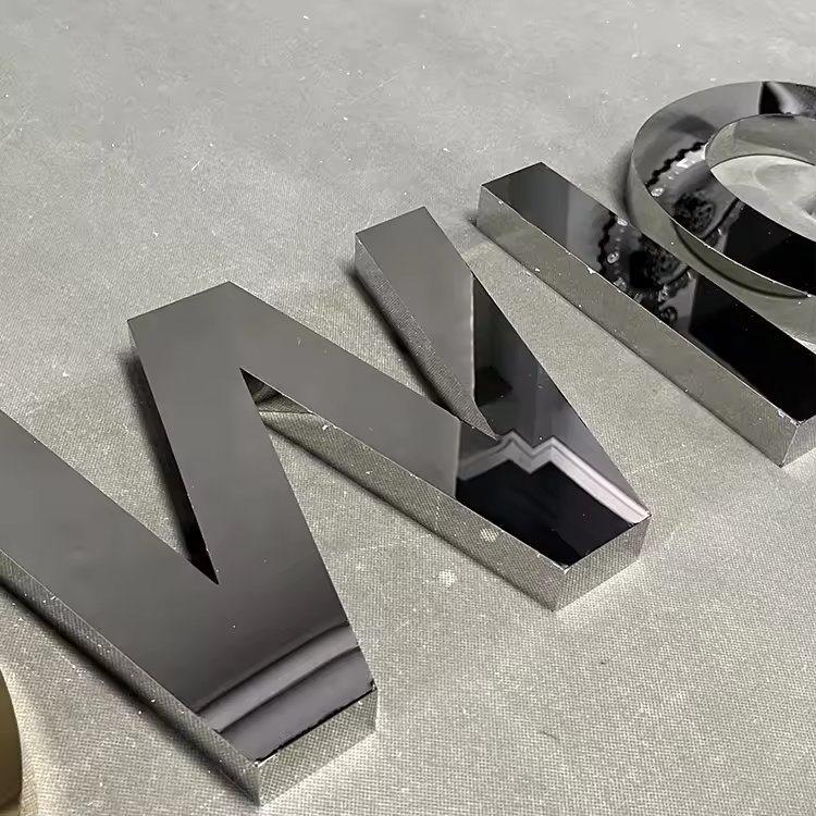Factory Custom 3D Stainless Steel Interior Wall Channel Letter Logo Sign