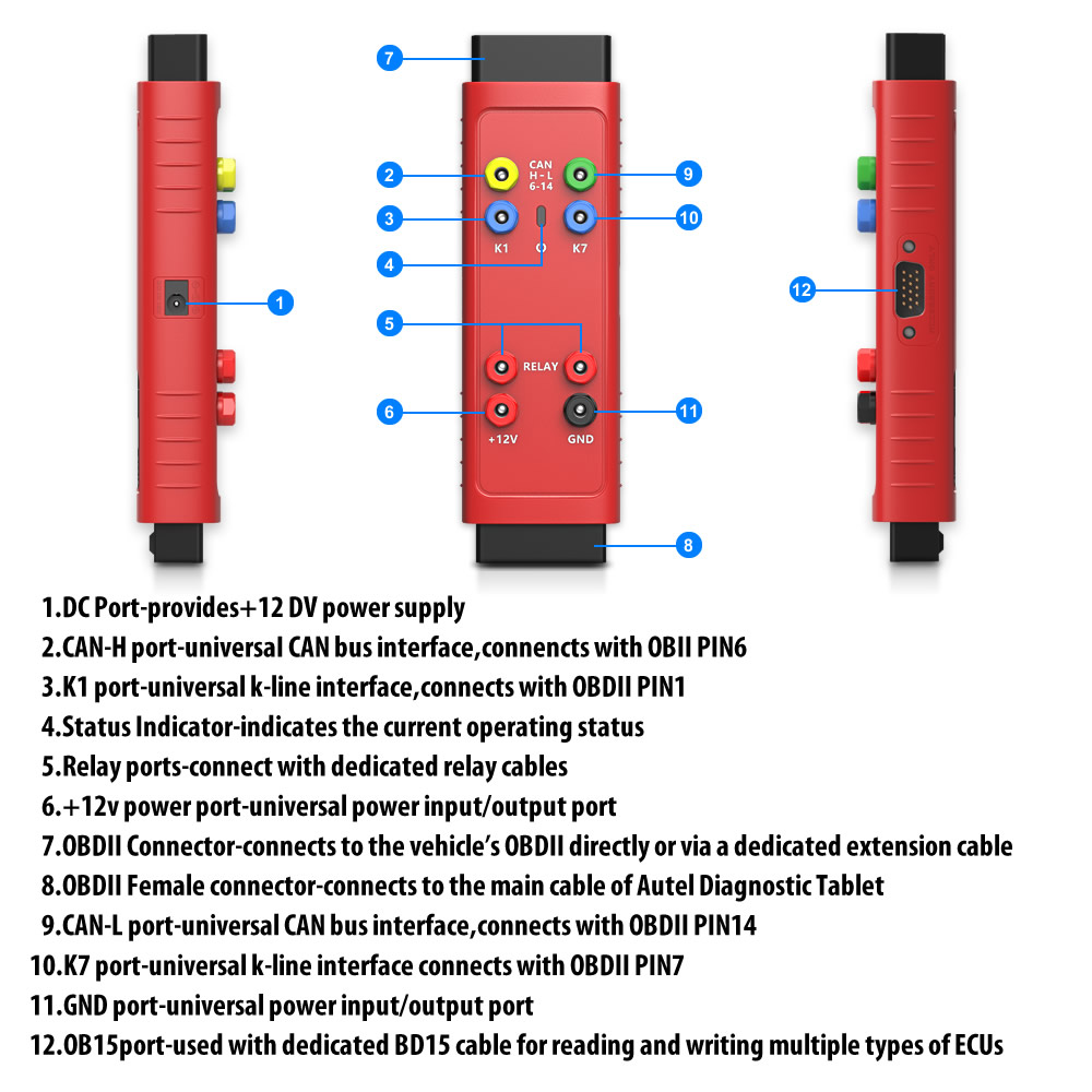 100% Original AUTEL G-BOX 2 Tool for MB for All Lost Keys Work with Autel MaxiIM IM608 / IM508
