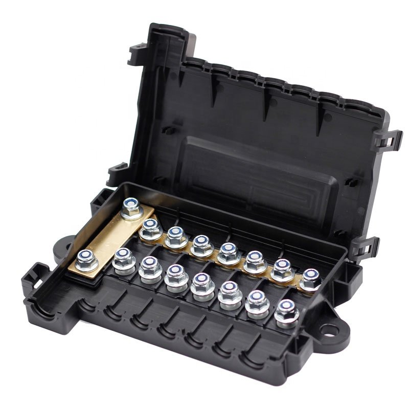 12V 32V 48V Fuse Block Durable MIDI 7 Way Fuse Block Box Holder for RV Car Boat Bus Accessory