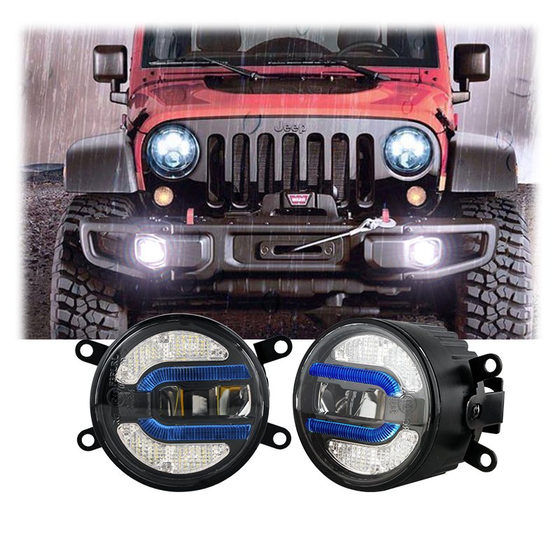 Led Fog Lights Driving Lights Tuffplus New Side Emitting 90Mm High Low Beam Headlamp Bus Motorcycle Led Fog Light Car Headlight