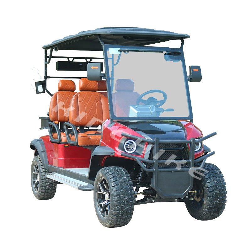 High Quality 4-Seater Lithium Battery 48v Golf Carts with Curtis Controller 4 Wheels Electric Low Price for Sale