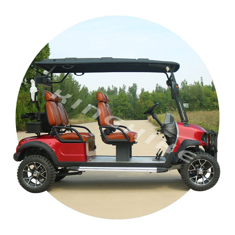 High Quality 4-Seater Lithium Battery 48v Golf Carts with Curtis Controller 4 Wheels Electric Low Price for Sale