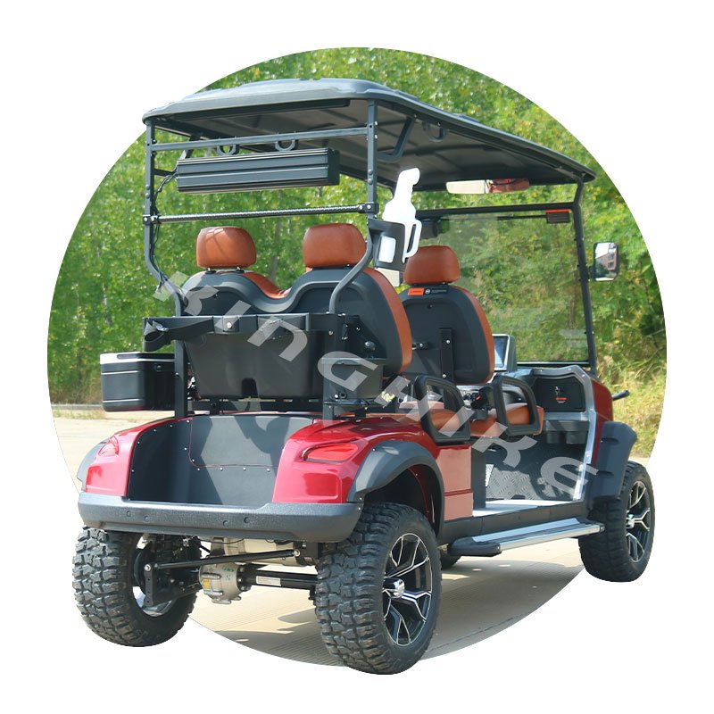 High Quality 4-Seater Lithium Battery 48v Golf Carts with Curtis Controller 4 Wheels Electric Low Price for Sale