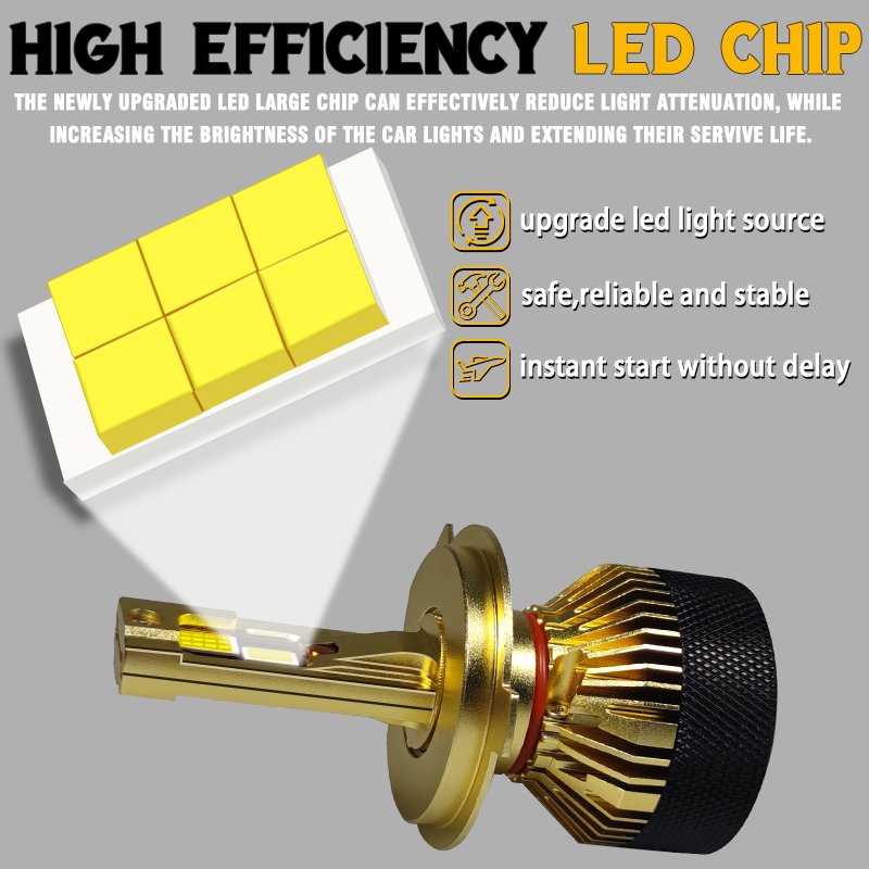 Factory 300W Super Bright 45000LM Unique Design Luces Led Para Autos LED H7 H4 9005 Auto Light Bulb Canbus Car Led Headlight