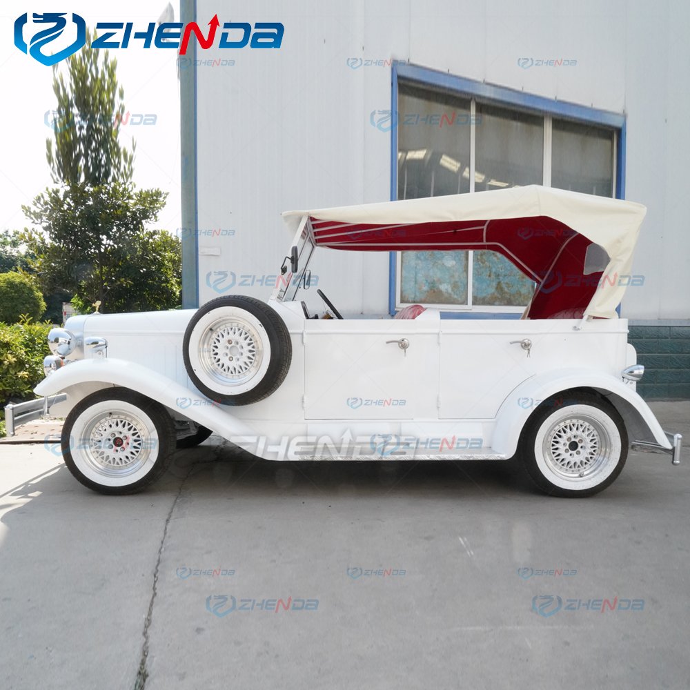 White New New Discount Scenic Spot Sightseeing Retro Car/electric High -performance Classic Car for Sale