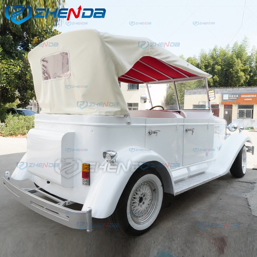White New New Discount Scenic Spot Sightseeing Retro Car/electric High -performance Classic Car for Sale