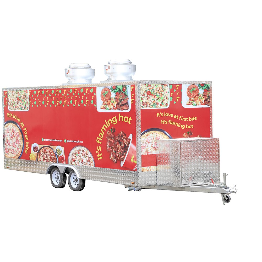 Weifang Newwin Mobile Fast Food Trailer Used Popcorn Cart With Kitchen for Hotdogs Restaurants Bakeries Serving Fruit Water Corn