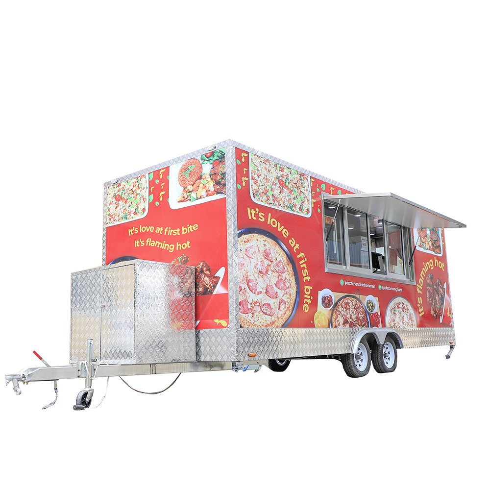Weifang Newwin Mobile Fast Food Trailer Used Popcorn Cart With Kitchen for Hotdogs Restaurants Bakeries Serving Fruit Water Corn