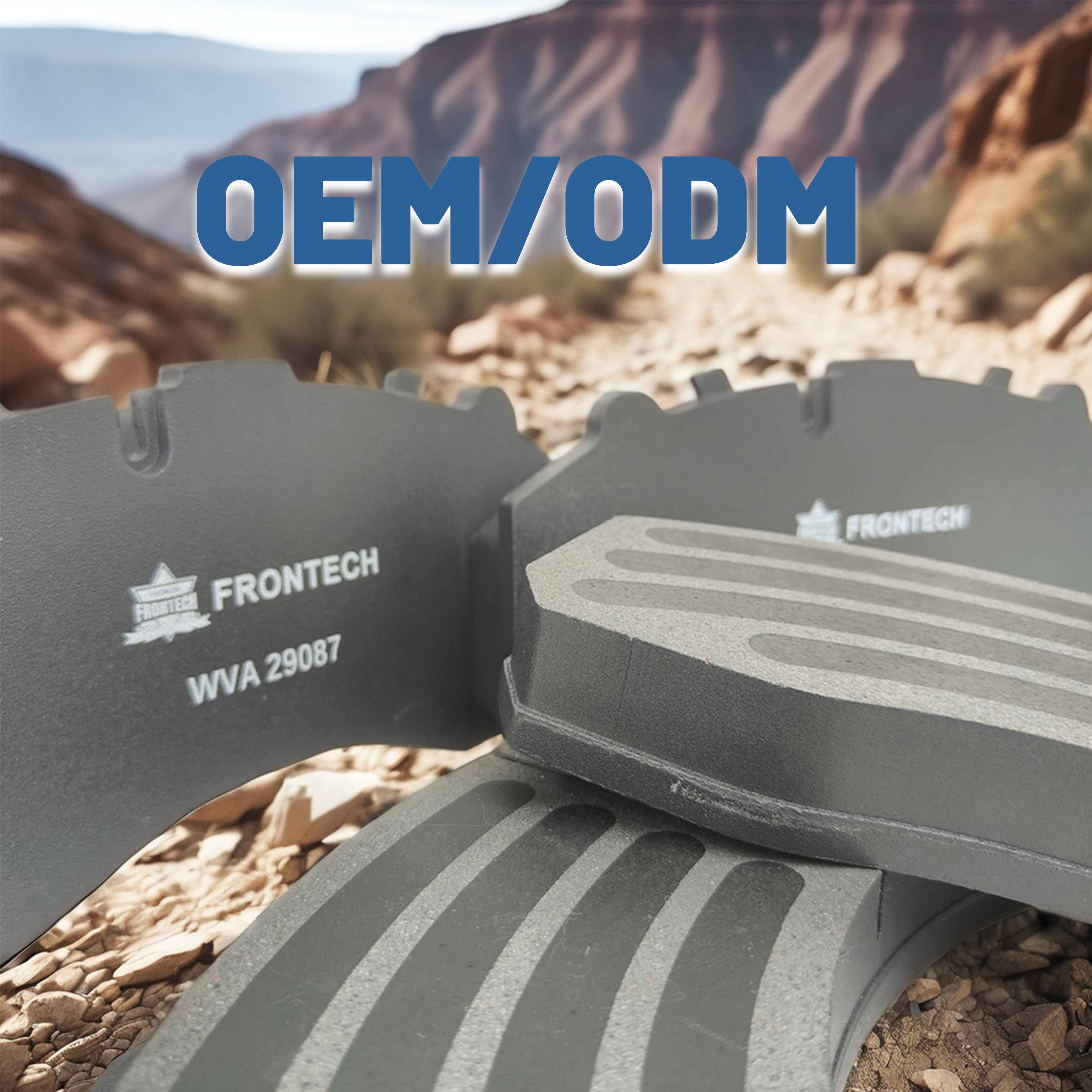 High-Quality Frontech Ceramic Front and Rear Truck Brake Pads for Toyota Mercy Kinglong Yutong Hyundai Suzuki Buses Vehicles
