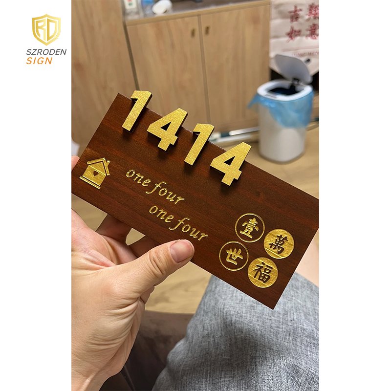 House Numbers Solar Powered Address Sign LED Illuminated Outdoor Metal Doorplate Lighted up for Home Yard Street