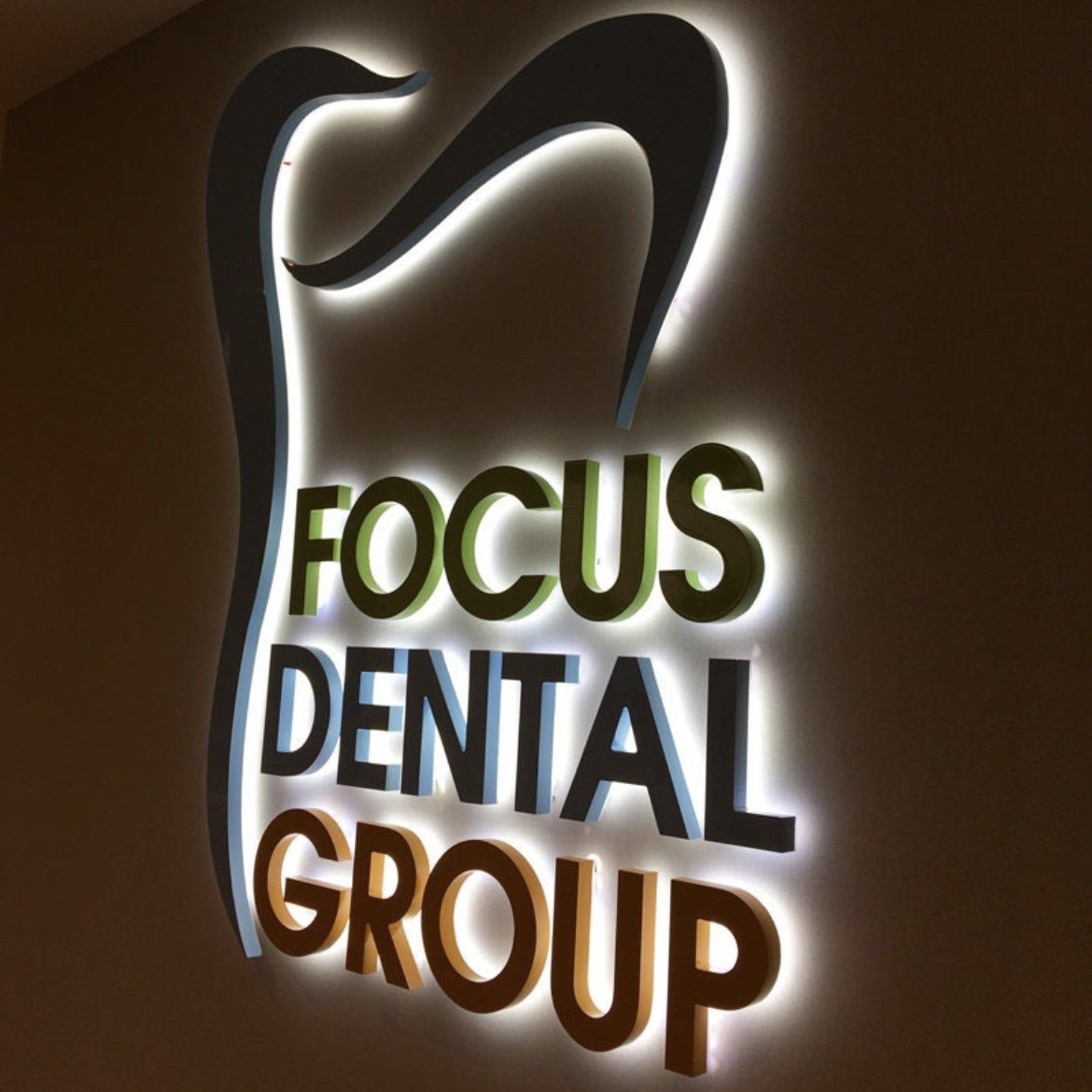 Custom Outdoor Business Wall logo Sign Led Light Backlit Led 3d logo Custom Interior Signs 3d logo
