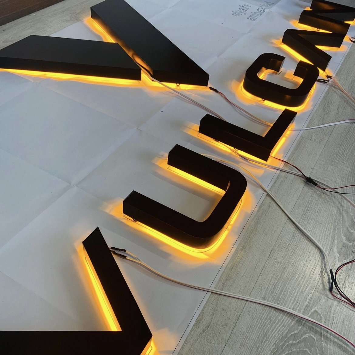 Custom Outdoor Business Wall logo Sign Led Light Backlit Led 3d logo Custom Interior Signs 3d logo