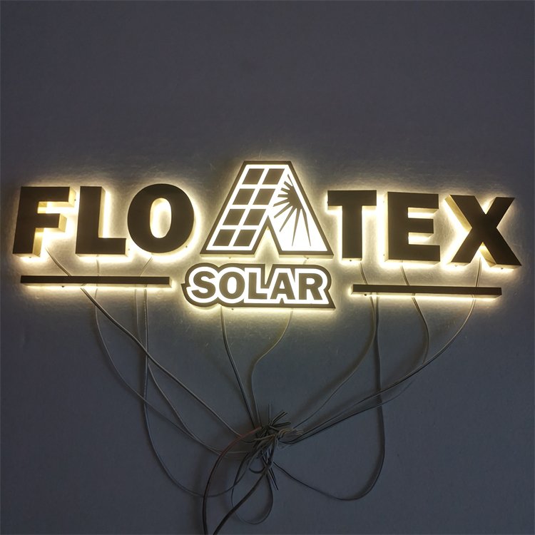Outdoor 3D Letter Channel Light Backlit Sign Acrylic Signboard Business Logo Custom Led Illuminated Signs Neon for Storefront