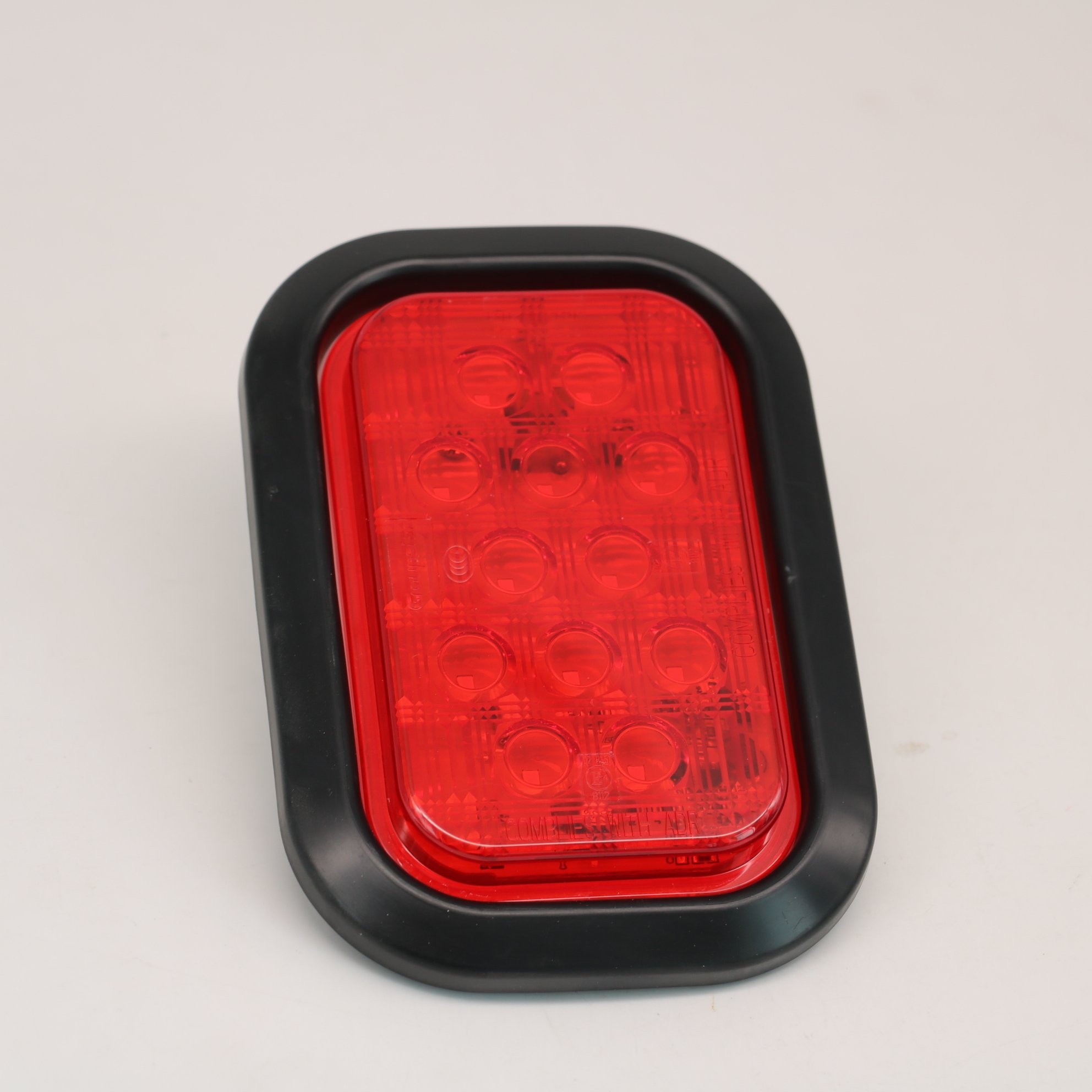 Rectangle 10-30V Jumbo Truck Trailer Tractor Stop Tail Lamps Trailer LED Lights With ADR E-MARK Bus