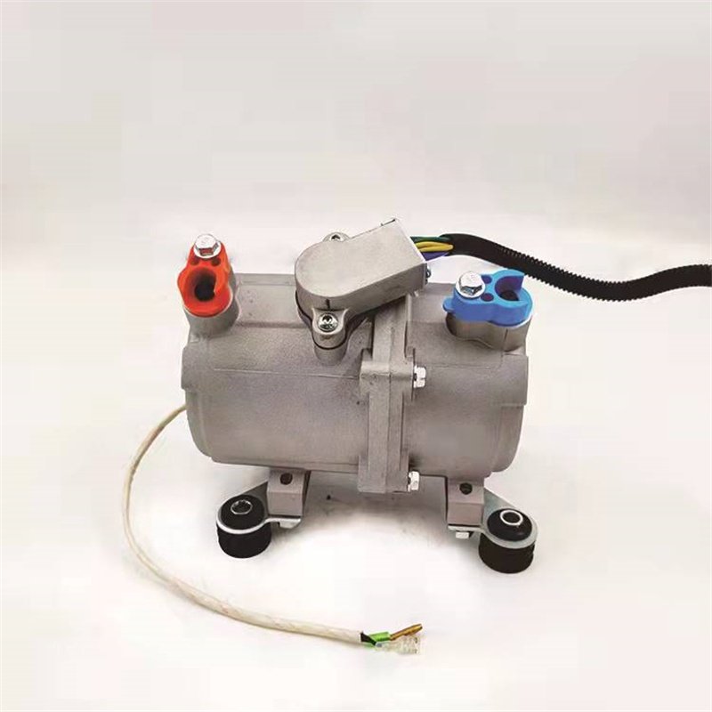 48V 24V Parking Cooling Set Automotive air Conditioning Electric Dc Compressor for Komatsu SANY