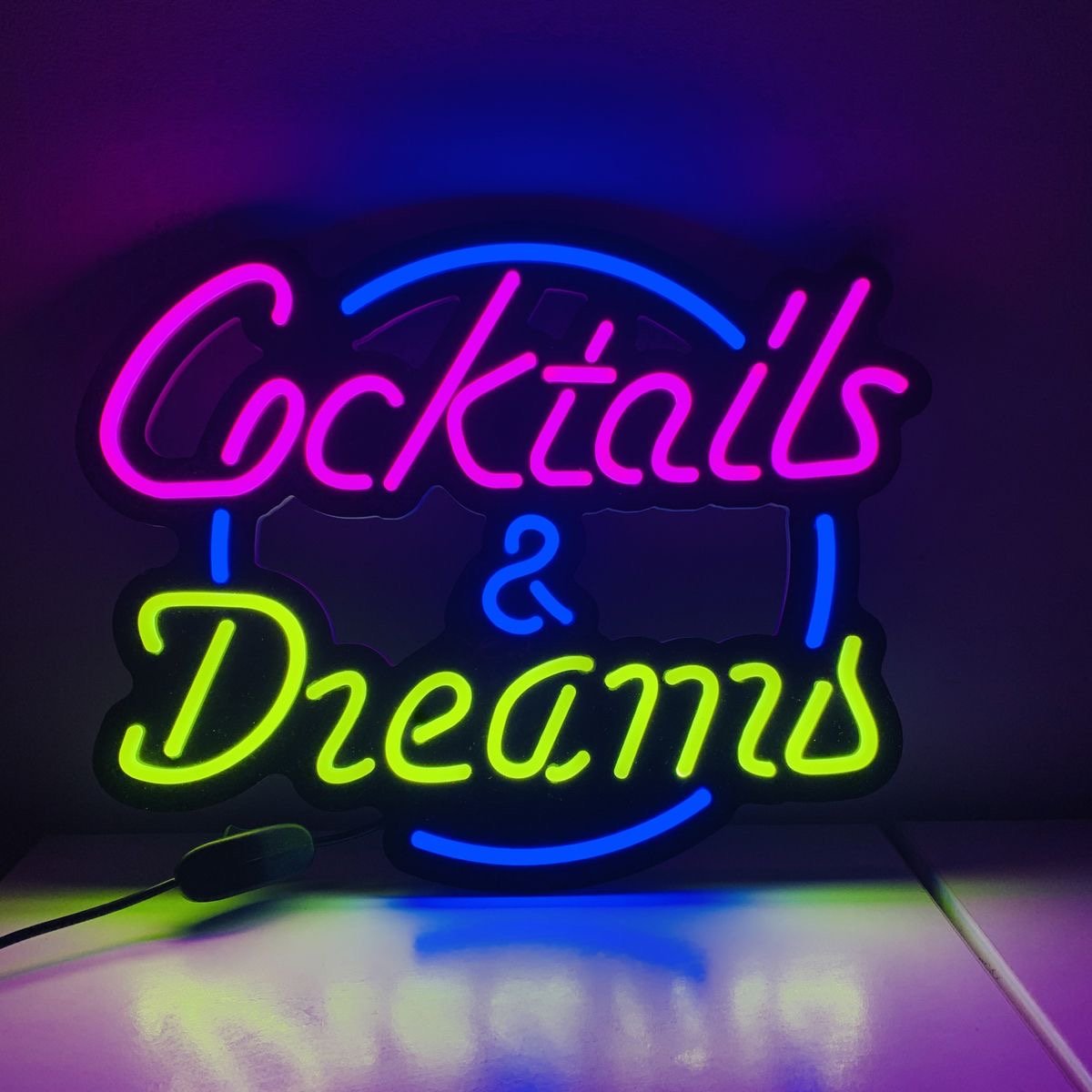 Custom Shop Open logo Led Neon Sign Illuminated Acrylic Board Sign Neon Sign Business bar Store Rgb Led Neon Flex Advertising