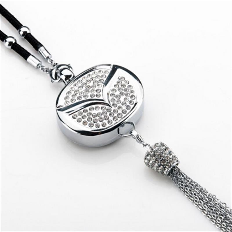 2019 New Customization Duplex Car Pendant with Round Shape for Sublimation Printing Alloy Car Charm Hanging Pendant