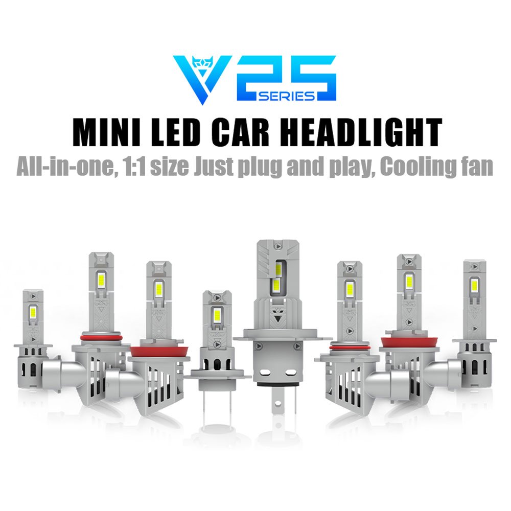 100W Mini Led Headlight 10000lm 6500K 12V High Low Beam for Car