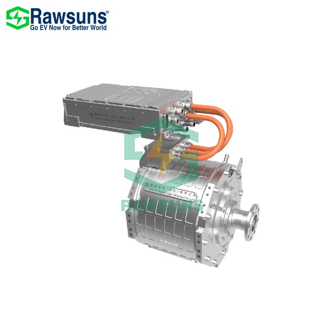 Rawsuns Battery Electric Motor 205kw 3000rpm EV Conversion Kit Controller EV Boat Engine for 13-17T truck / 10-12M bus /10m boat