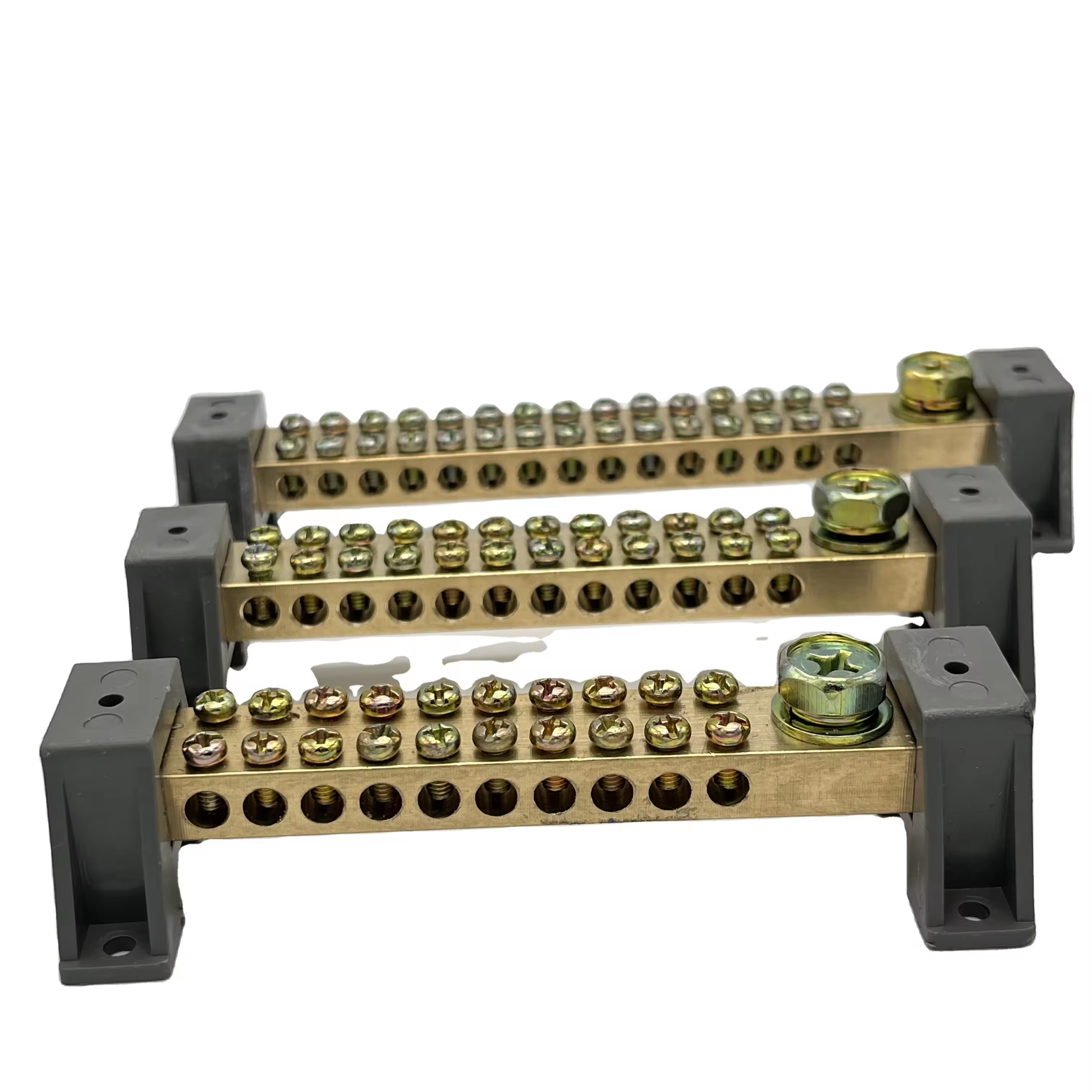Buy Brass Neutral Links and Copper Earth Bus Bar Terminal Blocks Links for Earthing Accessories and Electrical Fittings