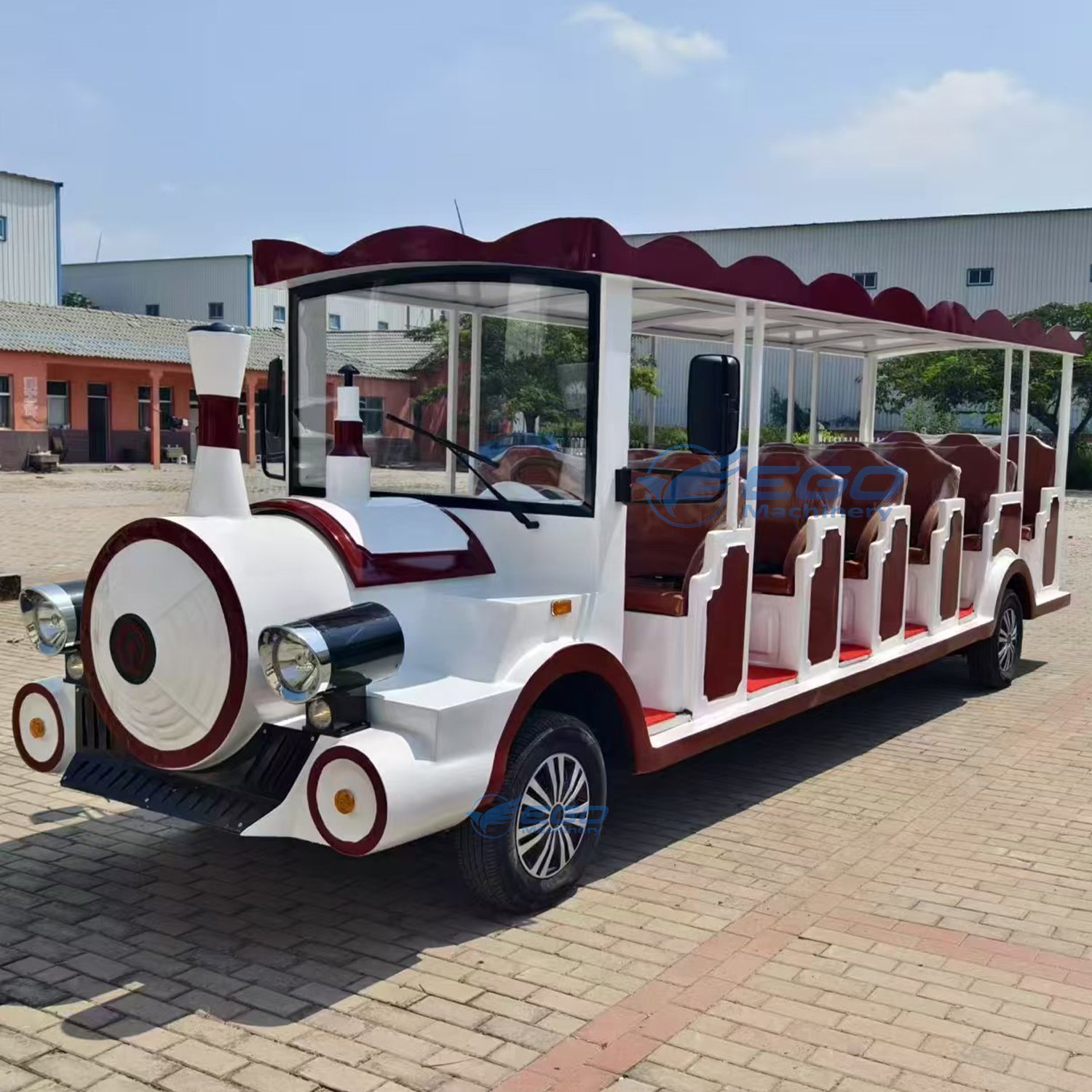 Top Selling Open and Close Style School Electric Travel Sightseeing Passenger Bus for Sale City Electric Sightseeing Bus