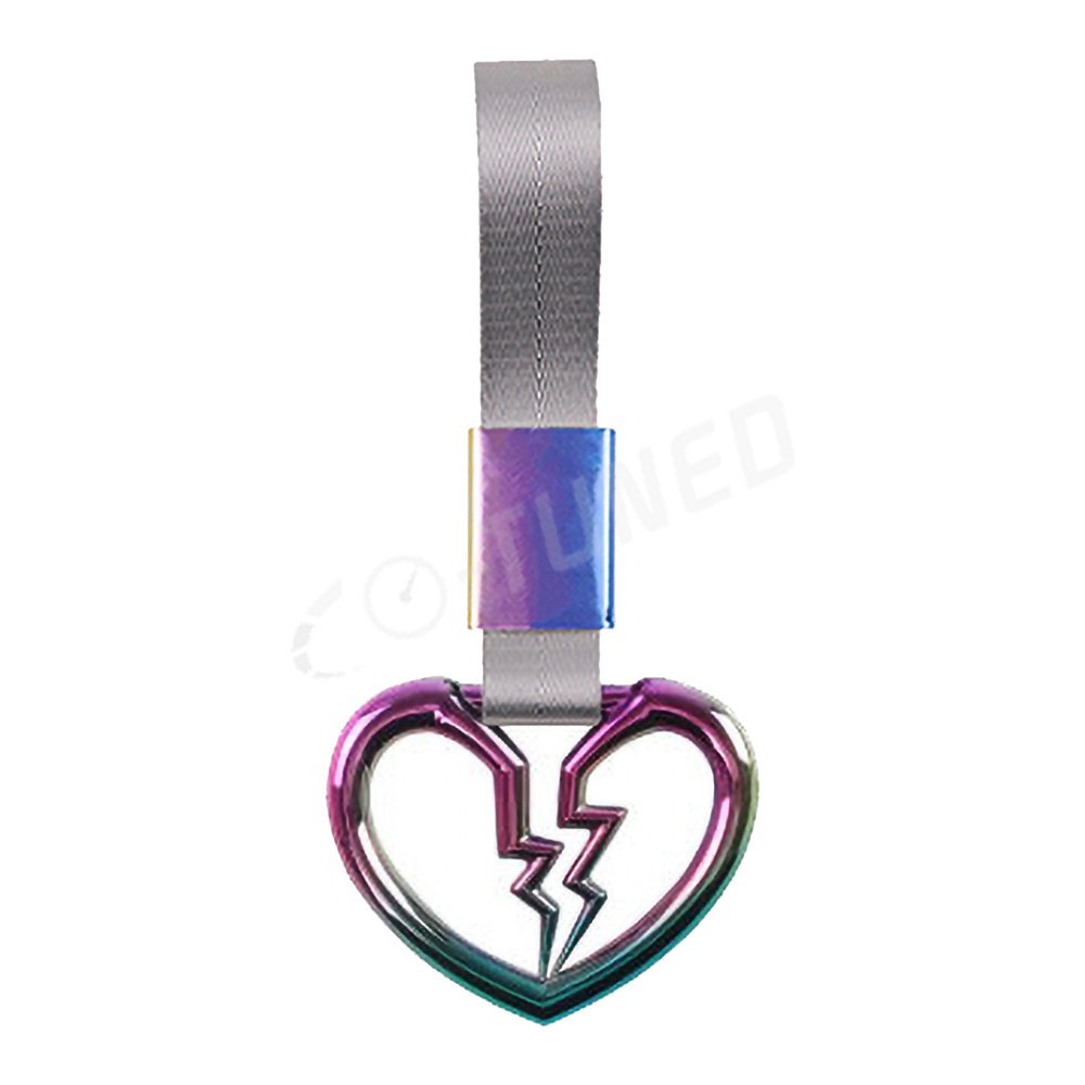 JDM Car Accessories Neo Chrome Tsurikawa Subway Train Bus Drifting Handle Ring Strap Charm White Nylon Universal Car Parts