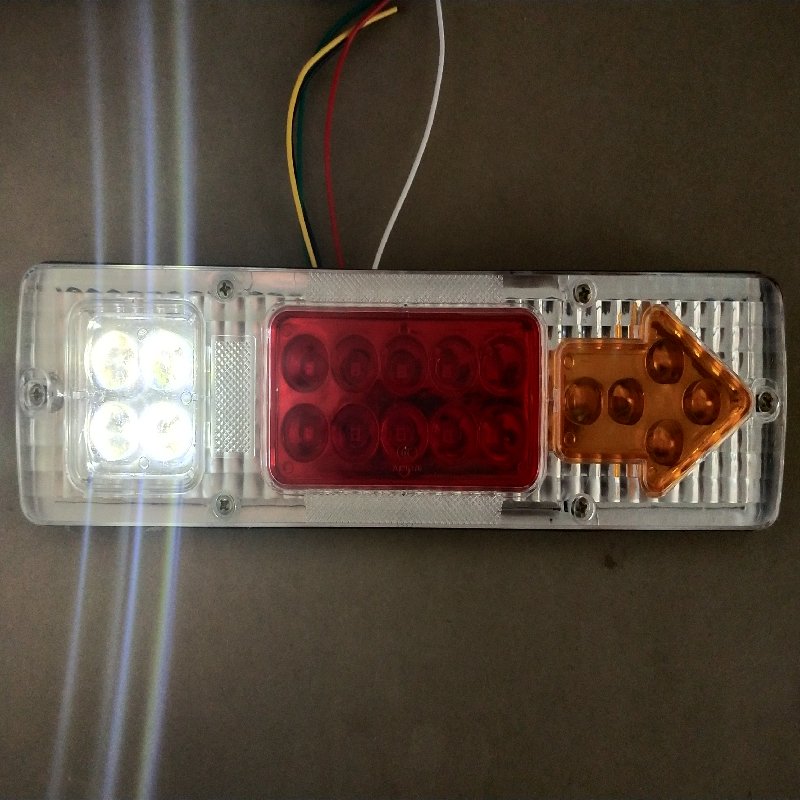 Waterproof Type Square Truck/trailer Tail Light Marker Light Three Color Truck Warning Light