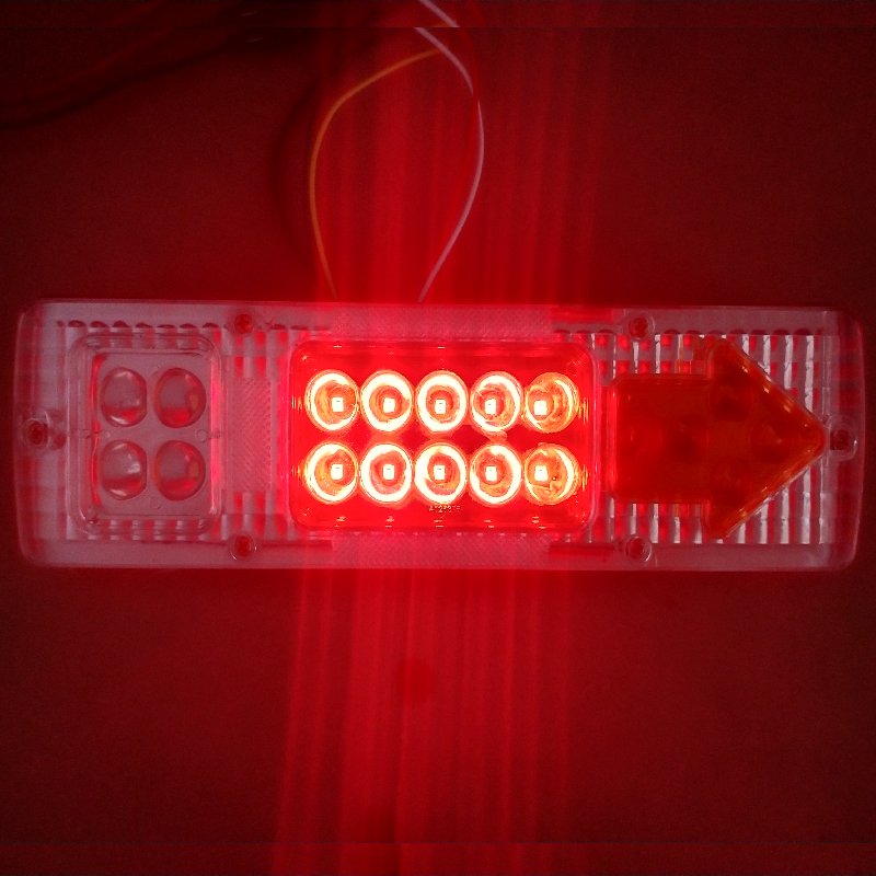 Waterproof Type Square Truck/trailer Tail Light Marker Light Three Color Truck Warning Light