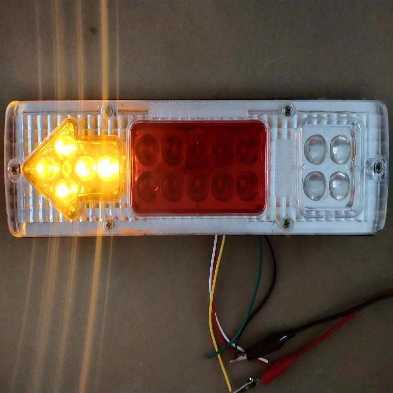 Waterproof Type Square Truck/trailer Tail Light Marker Light Three Color Truck Warning Light