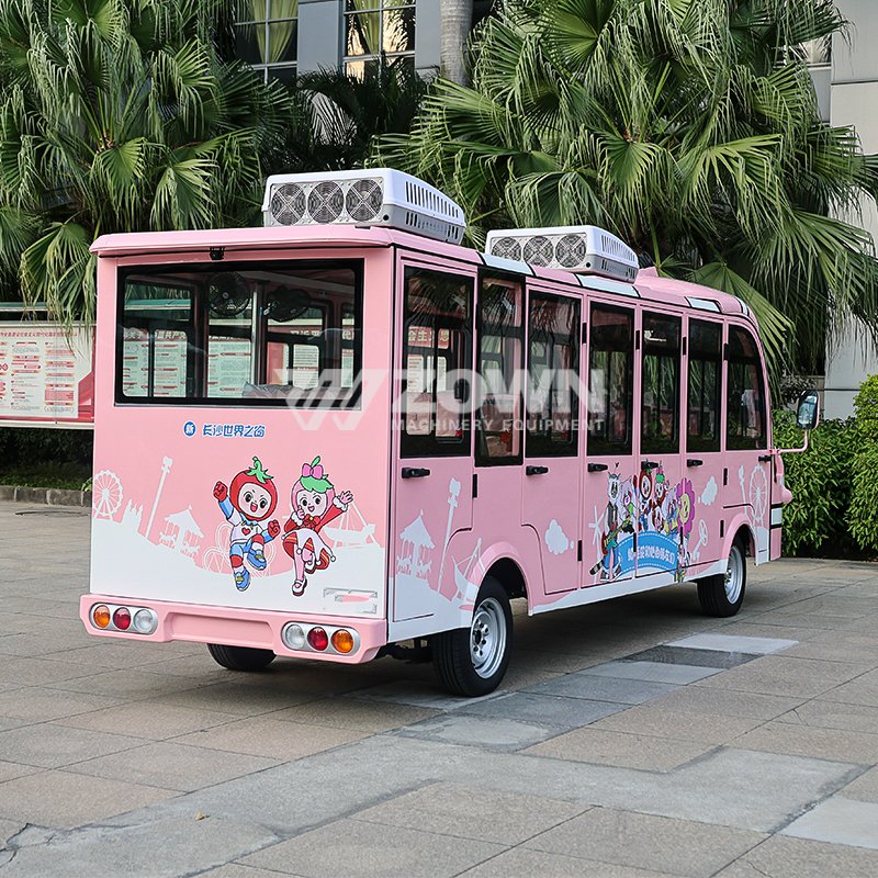17 Seat Clownfish Shaped Cartoon Themed Electric Sightseeing Bus, Enclosed Sightseeing Bus From China Supplier Ev Bus for Sale