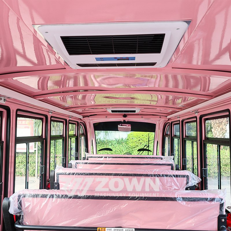 17 Seat Clownfish Shaped Cartoon Themed Electric Sightseeing Bus, Enclosed Sightseeing Bus From China Supplier Ev Bus for Sale