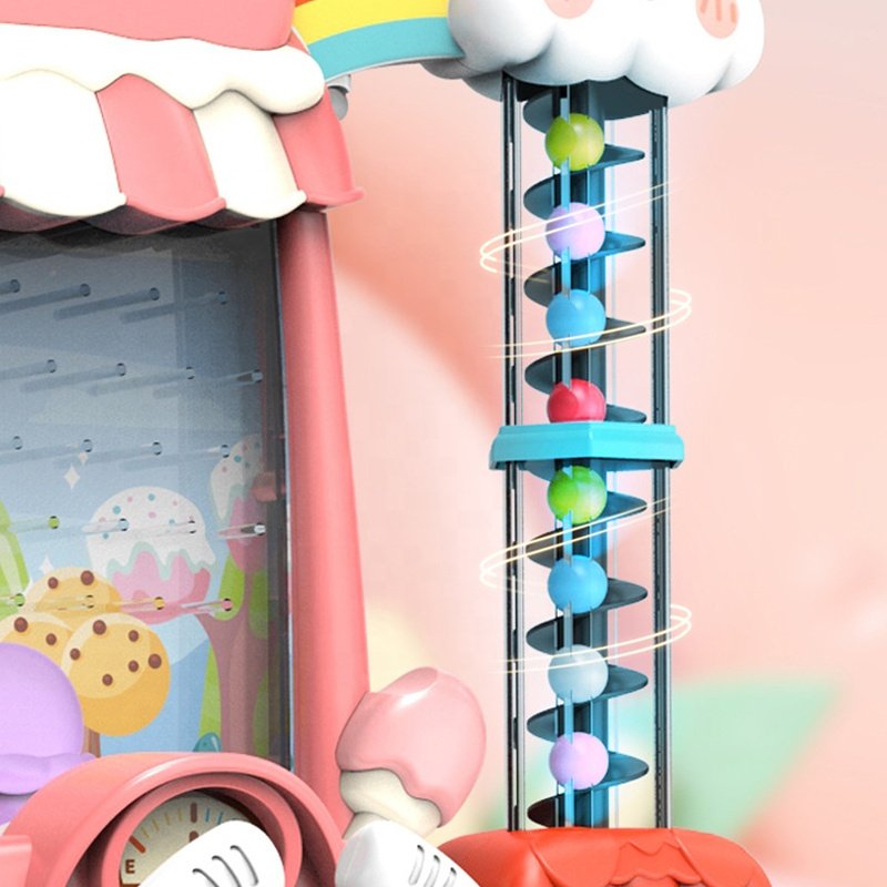 Samtoy Electronic Classic Toys Game Table Steering Wheel Control Catch Bean Kids Gaming Machine With Light and Music