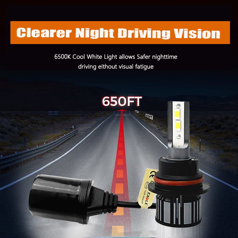 KingEagle M3-9007 CSP LED Headlight Factory Wholesale High Quality H1 H3 H7 H4 9005 HB3 9006 HB4 H8 H11 COB Led Headlight