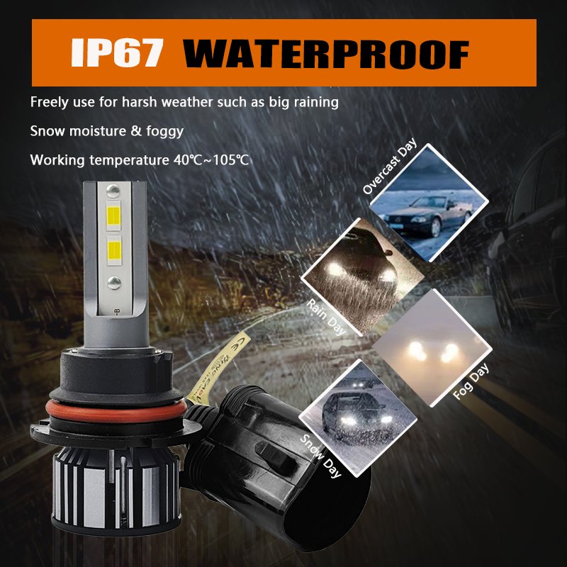KingEagle M3-9007 CSP LED Headlight Factory Wholesale High Quality H1 H3 H7 H4 9005 HB3 9006 HB4 H8 H11 COB Led Headlight