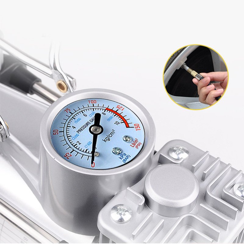 Two-cylinder 12V Single Cylinder With Tool Box Car Tyre Inflator Double Air Compressor