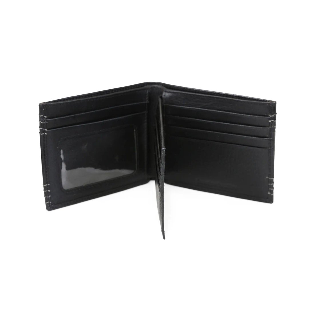 High Quality Premium Genuine Leather Slim Wallet Without Clip Zipper Free Business Credit Card Holder Men Women Bulk