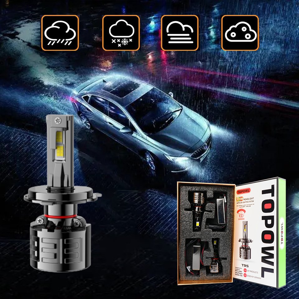 Auto Lighting System T95 H7 H11 H4 Led Headlights Bulb 9006 Bus Headlamp Led Lighting for Vehicle Cars Led Head Light
