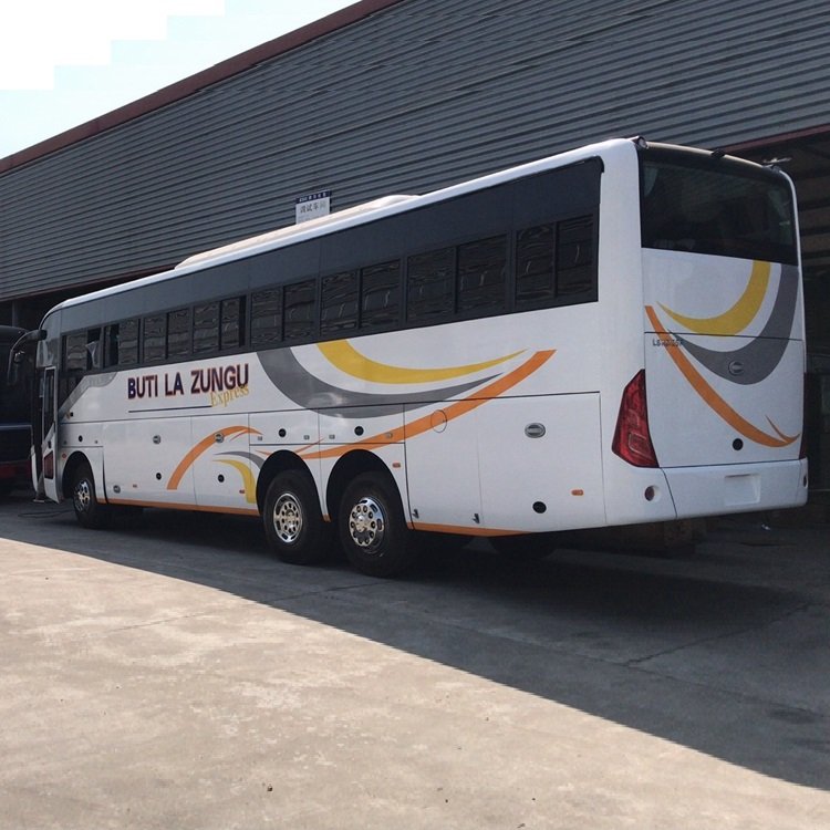 65 Seats Brand New Coach Bus Steering RHD Diesel Engines Double Rear Axle Passenger coach Bus