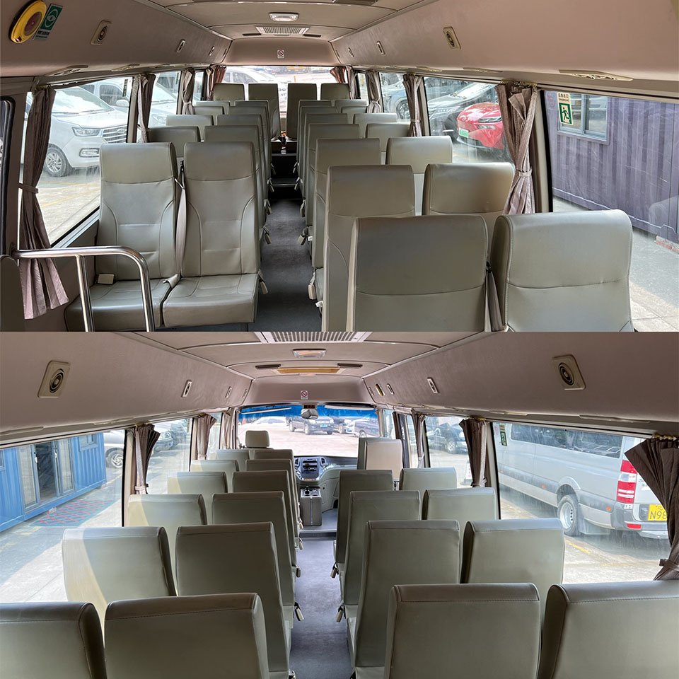 31 Seats 2016 Year Used Feiyan Coaster Bus Left Hand Steering Used Mini Bus Coaster Bus With Electric Engine