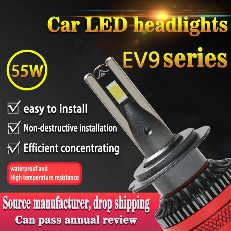 EV9 55w 6000k 12/24V High Power Headlights for Car Headlight Driving Light