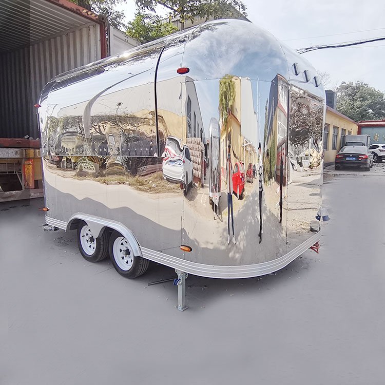 Perfect Technology Strong safeguard Shipping Container Food Trailer Big Wheels Bbq Pizza Food Trailer