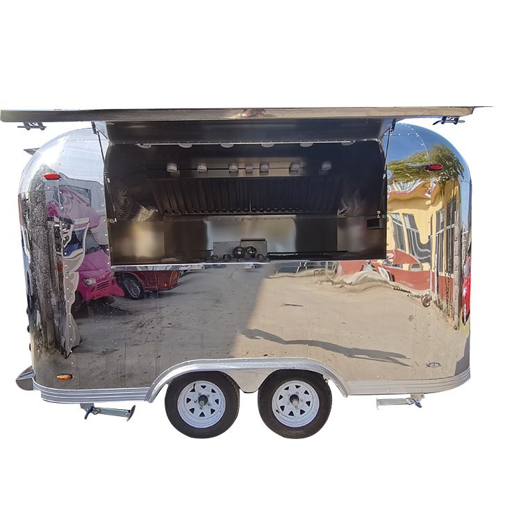 Perfect Technology Strong safeguard Shipping Container Food Trailer Big Wheels Bbq Pizza Food Trailer