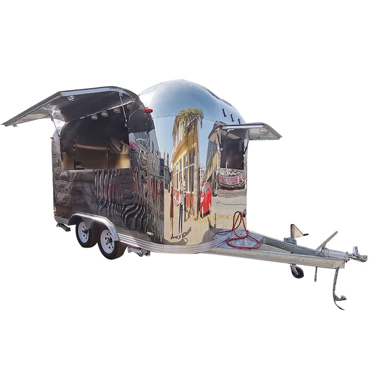 Perfect Technology Strong safeguard Shipping Container Food Trailer Big Wheels Bbq Pizza Food Trailer