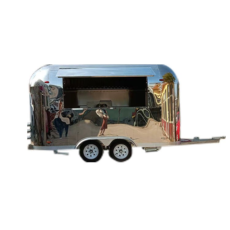 Perfect Technology Strong safeguard Shipping Container Food Trailer Big Wheels Bbq Pizza Food Trailer