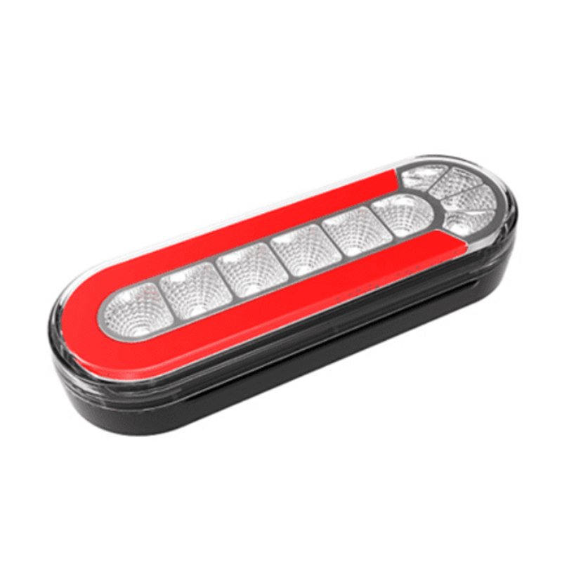 E-mark 6inch Oval Combination Dynamic Indicator Brake Reverse Reflector Lamp Led Trailer Tail Light for Truck Lorry Bus Caravan